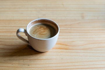 coffee cub on wood table