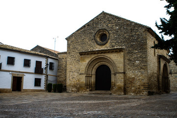 Fototapeta na wymiar Santa Cruz Church, Baeza, late Romanesque Spanish. Andalusian