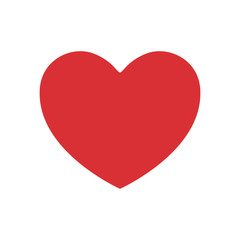 red heart isolated icon