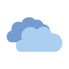 Fototapeta premium cloud shape isolated icon
