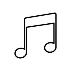 musical note isolated icon