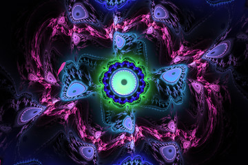 Fractal frequency space universe galaxy psychedelic music or for any other concept.