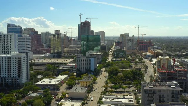 Drone aerials Downtown Fort Lauderdale FL
