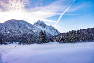 Winterlandschaft in den alpen