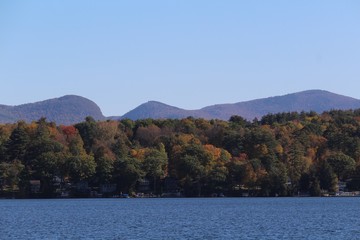 Lake with mountains