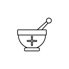 medical grinder icon. Element of medicine for mobile concept and web apps illustration. Thin color line icon for website design and development, app development