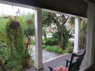 view from front patio of the house