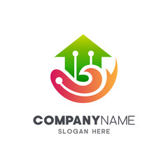 house of tech logo design