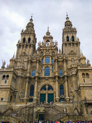 Obraz premium Cathedral of Santiago de Compostela (Catedral de Santiago de Compostela), Galicia, Spain. Camino de Santiago