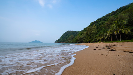 clear sky with beautiful beach in Thailand