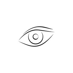 eye, anti-ageing, beauty, eyeball hand drawn icon