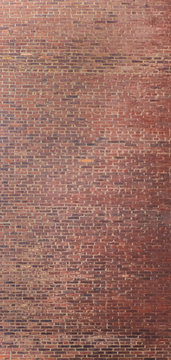 Vertical Red Brick Wall
