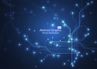 Internet connection, abstract sense of science and technology graphic design.