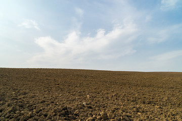Dirt field ready for spring planting. © EJRodriquez