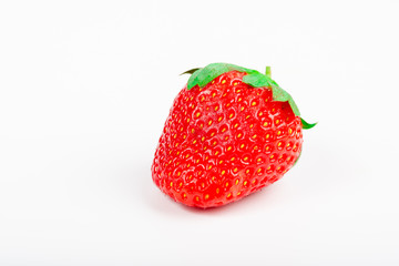 Close up Fresh Strawberry on isolated white background.