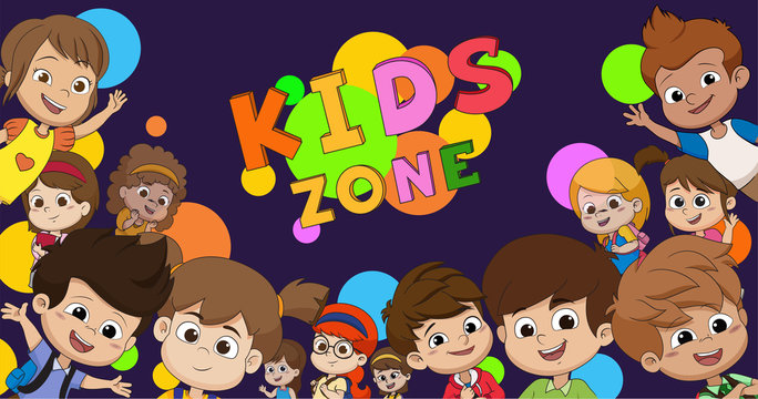 It is a place that only children, such as classroom game room, play the ball.Vector and illustration.