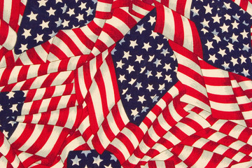 close up painted american flag pattern