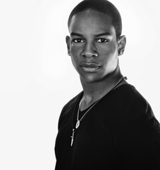 Handsome male model, stylish fashion model