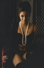 Beautiful fashion model
