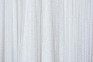 White cloth background abstract with soft waves. Copy spase