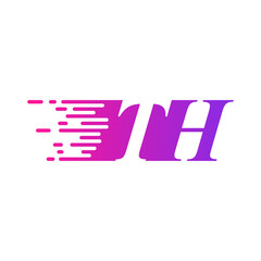 initial letter logo moves fast