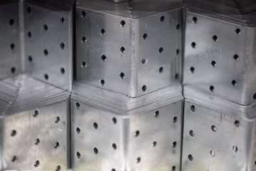 texture aluminium angle for mounting and repair in the hardware store