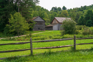 Fototapeta na wymiar Historic Farm Building at Cuyahoga Valley National Park