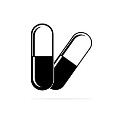 Capsules icon. Vector concept illustration for design.