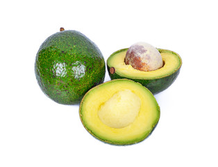 avocado isolated on white background
