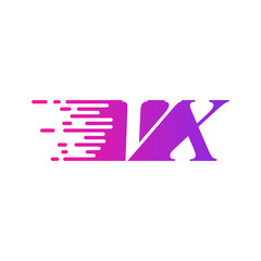 initial letter logo moves fast