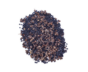  Zanthoxylum limonella Alston on white background