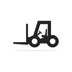 Forklift icon. Vector concept illustration for design.