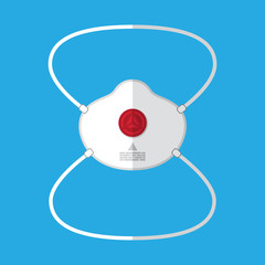 Dust Protective Mask PM 2.5 Protection for Pollution Air, Medical Mask Grade.