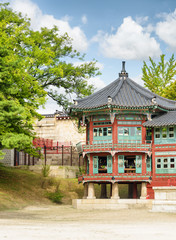 Octagonal pavilion Parujeong of Jibokjae Private Royal Library
