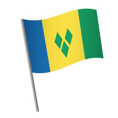 Saint Vincent and the Grenadines flag icon.