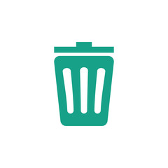 Trash bin icon graphic design template vector