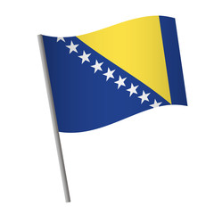 Bosnia and Herzegovina flag icon.