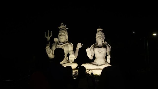 november 20th 2018, vizag andhrapradesh india kailasagiri siva statue closeup