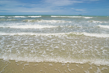 waves on the beach