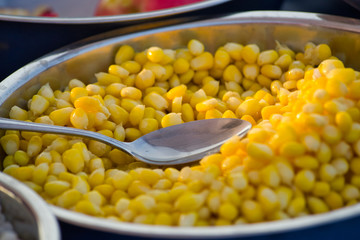 sweet corn in a bowl