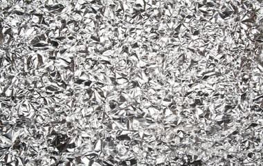 crumpled foil as background