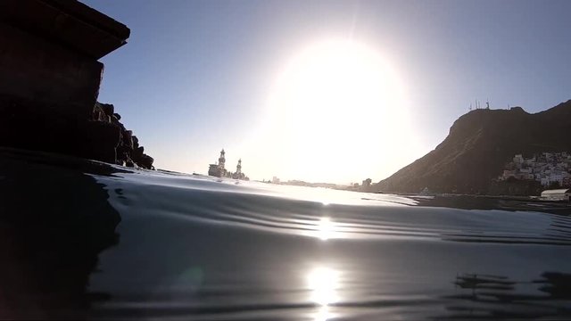 Short underwater slow motion backdrops