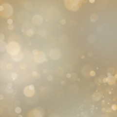 Gold abstract background with bokeh defocused lights. EPS 10