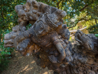 Fototapeta na wymiar Wooden Buddha