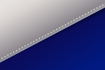 Abstract presentation template paper sheet overlap blue and white gradient color background.