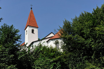 Fototapeta na wymiar Marienmünster Chammünster, als Kloster 739 gegründet, Chammünster, Bayern, Deutschland, Europa