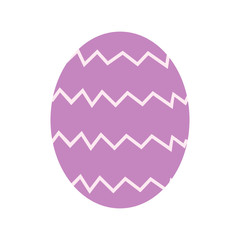 Easter color egg icon on white background for graphic and web design, Modern simple vector sign. Internet concept. Trendy symbol for website design web button or mobile app