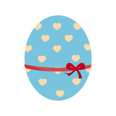 Easter color egg icon on white background for graphic and web design, Modern simple vector sign. Internet concept. Trendy symbol for website design web button or mobile app