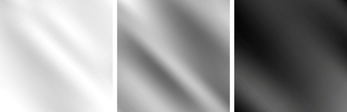 Grey metallic monochrome smooth gradient backgrounds