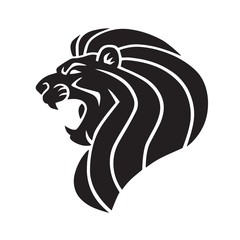 Lion Head Ancient Retro Logo Icon